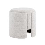 Пуф Taks букле светло-серый | Интернет магазин мебели и декора LifeDekor