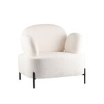 Кресло Кэнди ткань букле белый | Интернет магазин мебели и декора LifeDekor