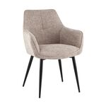 Стул обеденный Lynet рогожка светло-коричневый | Интернет магазин мебели и декора LifeDekor