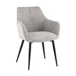 Стул обеденный Lynet рогожка светло-серый | Интернет магазин мебели и декора LifeDekor