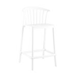 Стул полубарный Campo пластик белый | Интернет магазин мебели и декора LifeDekor