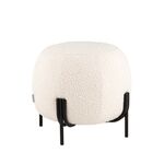 Пуф Флик new  ткань букле молочный | Интернет магазин мебели и декора LifeDekor