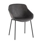 Стул Ashby экокожа серый сиденье | Интернет магазин мебели и декора LifeDekor