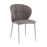 Стул обеденный Deia серая экокожа серые ножки | Интернет магазин мебели и декора LifeDekor