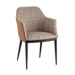 Стул обеденный Itan NC коричневый с коричневой экокожей | Интернет магазин мебели и декора LifeDekor