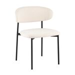 Стул Sevyn букле молочный | Интернет магазин мебели и декора LifeDekor