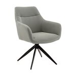 Стул обеденный Enid серо-зеленый ткань Sonic | Интернет магазин мебели и декора LifeDekor