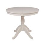 Стол обеденный круглый раздвижной Лилия-0090 (слоновая кость 9001) | Интернет магазин мебели и декора LifeDekor