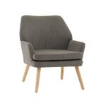 Кресло Харви серый деревянные ножки | Интернет магазин мебели и декора LifeDekor