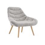 Кресло Олби Страйпс светло-серый | Интернет магазин мебели и декора LifeDekor