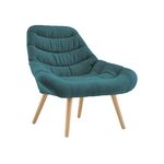 Кресло Олби Страйпс тёмно-бирюзовый | Интернет магазин мебели и декора LifeDekor