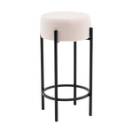 Стул барный Беккет букле бежевый | Интернет магазин мебели и декора LifeDekor