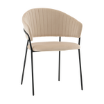 Стул Бруно NEW велюр кремовый | Интернет магазин мебели и декора LifeDekor