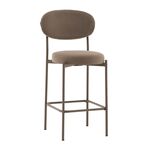 Стул Полубарный Бриф DD велюр капучино каркас капучино муар | Интернет магазин мебели и декора LifeDekor