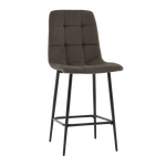 Стул полубарный Одди велюр темно-серый | Интернет магазин мебели и декора LifeDekor