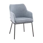 Стул с подлокотниками Кози new ткань букле синий | Интернет магазин мебели и декора LifeDekor