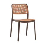 Стул Yona пластиковый коричневый | Интернет магазин мебели и декора LifeDekor