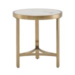 Журнальный столик Адриана 50*50 см светлая керамика | Интернет магазин мебели и декора LifeDekor