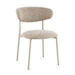 Стул обеденный Ayla бежево-зеленый кремовые ножки | Интернет магазин мебели и декора LifeDekor