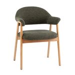 Стул обеденный Tavu с деревянными ножками зеленый | Интернет магазин мебели и декора LifeDekor