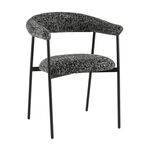 Стул обеденный Toko черно-белый | Интернет магазин мебели и декора LifeDekor