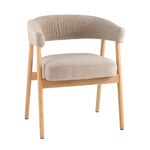 Стул обеденный Zubo с деревянными ножками бежевый | Интернет магазин мебели и декора LifeDekor