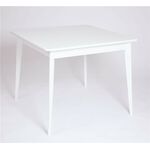Стол Рэй-0090 (белая эмаль / белая эмаль) Квадратный | Интернет магазин мебели и декора LifeDekor