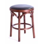 Табурет Венский мягкий (средний тон, экокожа коричневая) | Интернет магазин мебели и декора LifeDekor