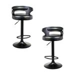 Набор 2 шт Стул барный DOBRIN FRED BLACK, чёрное дерево, чёрный | Интернет магазин мебели и декора LifeDekor