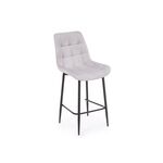 Барный стул Челси светло-серый (zd 960) / черный | Интернет магазин мебели и декора LifeDekor