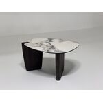 Стол кофейный DAG FENDI WHITE керамика на стекле/массив/ МДФ, облицованный дубовым шпоном ®DISAUR | Интернет магазин мебели и декора LifeDekor