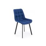 Стул на металлокаркасе Челси П синий (zd 798) / черный np | Интернет магазин мебели и декора LifeDekor