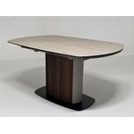 Стол DAGFINN 150 TL-314 поворотная система раскладки, исп. керамика на стекле / Кофе/ Орех, ®DISAUR | Интернет магазин мебели и декора LifeDekor