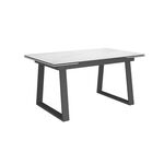 Стол DikLine DKZ160 Керамика Tianshan White (белый полуглянец)/подстолье черное/опоры черные (2 уп.) | Интернет магазин мебели и декора LifeDekor