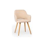 Стул деревянный Эолин бежевый (glory 03) / светлое дерево | Интернет магазин мебели и декора LifeDekor