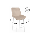 Барный стул Седа 360 бежевый (zd 210) / белый np | Интернет магазин мебели и декора LifeDekor