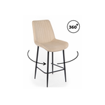 Барный стул Седа 360 бежевый (zd 210) / черный np | Интернет магазин мебели и декора LifeDekor