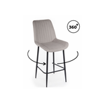 Барный стул Седа 360 латте (zd 290) / черный np | Интернет магазин мебели и декора LifeDekor