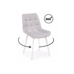 Стул на металлокаркасе Челси 360 П светло-серый (zd 960) / белый np | Интернет магазин мебели и декора LifeDekor