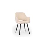 Стул на металлокаркасе Эолин бежевый (glory 03) / черный | Интернет магазин мебели и декора LifeDekor