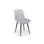 Стул на металлокаркасе Седа светло-серый (zd 960) / черный np | Интернет магазин мебели и декора LifeDekor