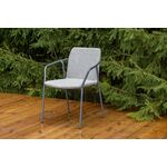 "Марокко" стул из текстилена nanotex, алюминиевый каркас, цвет серый | Интернет магазин мебели и декора LifeDekor