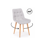 Стул деревянный Челси 360 светло-серый (zd 960) / светлое дерево np | Интернет магазин мебели и декора LifeDekor