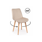 Стул деревянный Седа 360 бежевый (zd 210) / светлое дерево np | Интернет магазин мебели и декора LifeDekor