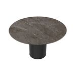 Стол DikLine AKRR120 Керамика Tundra Gris (темно-серый суперглянец)/подстолье черное/опоры черные (2 уп.) | Интернет магазин мебели и декора LifeDekor