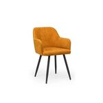 Стул на металлокаркасе Инфини терракота (ocean 015) / черный | Интернет магазин мебели и декора LifeDekor