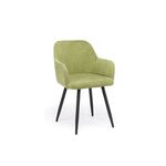 Стул на металлокаркасе Инфини зеленый (ocean 013) / черный | Интернет магазин мебели и декора LifeDekor