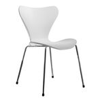 Комплект из 4-х стульев Seven Style белый с хромированными ножками | Интернет магазин мебели и декора LifeDekor