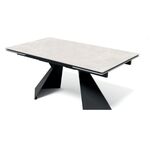 Стол ОРИГАМИ  240 AURA IVORY, керамика / Черный каркас М-City | Интернет магазин мебели и декора LifeDekor