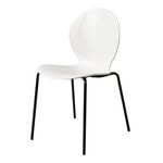 Стул Wave белый с черными ножками | Интернет магазин мебели и декора LifeDekor